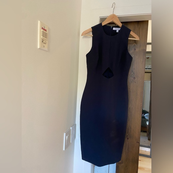 Elizabeth James Navy Blue Dress, Size 2 - Picture 1 of 2